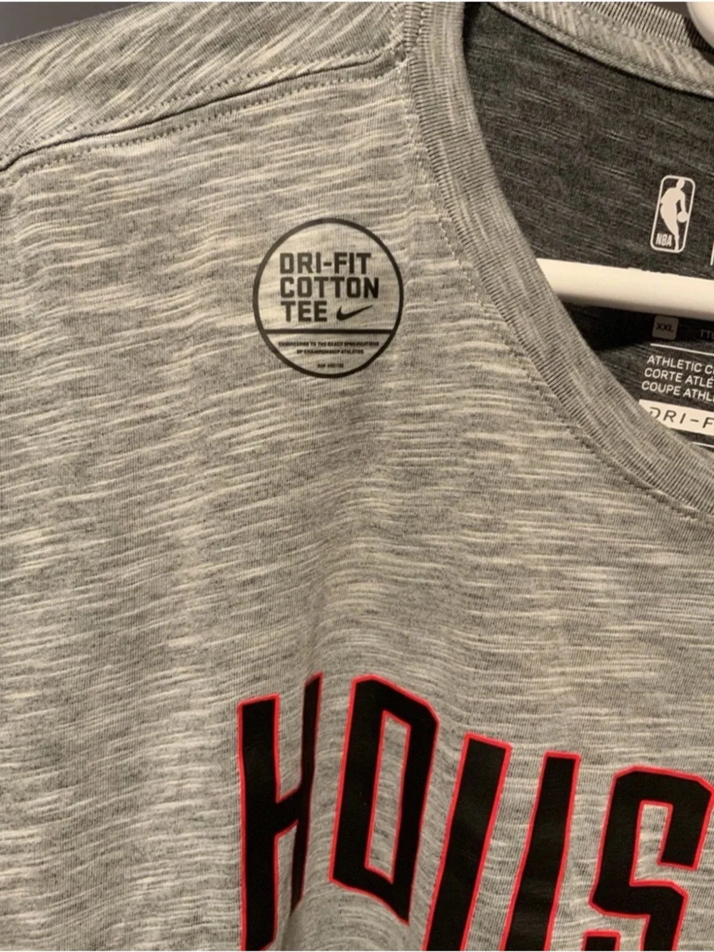 Nike NBA Houston Rockets Dri-Fit Cotton Long Sleeve Tee